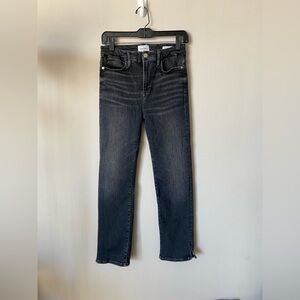 Frame Denim Gray Le Super High Straight Sz 28